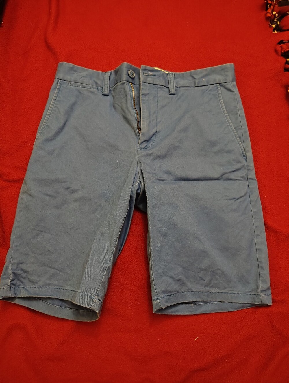 Old Navy Slate Blue Flat-Front Men's Shorts
